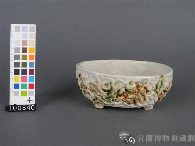 貼花毛蟹紋水仙盤藏品圖，第4張