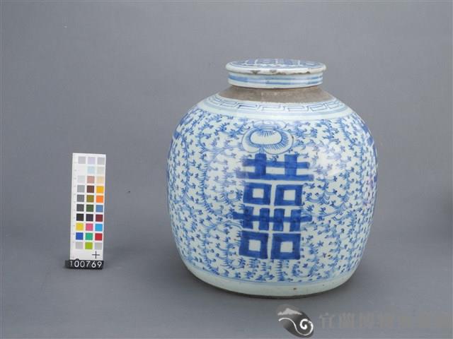 青花囍字罐藏品圖，第4張