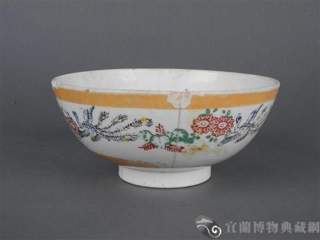 印花花卉鳳鳥紋碗藏品圖，第5張