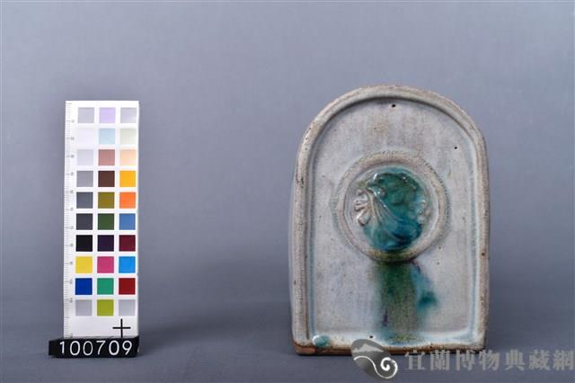 綠釉斑點紋枕頭藏品圖，第5張