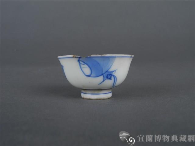 青花扇紋杯藏品圖，第5張