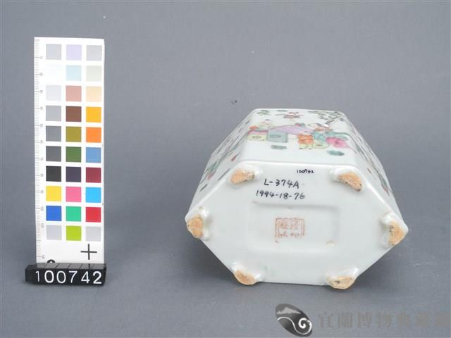 粉彩人物茶葉罐藏品圖，第5張