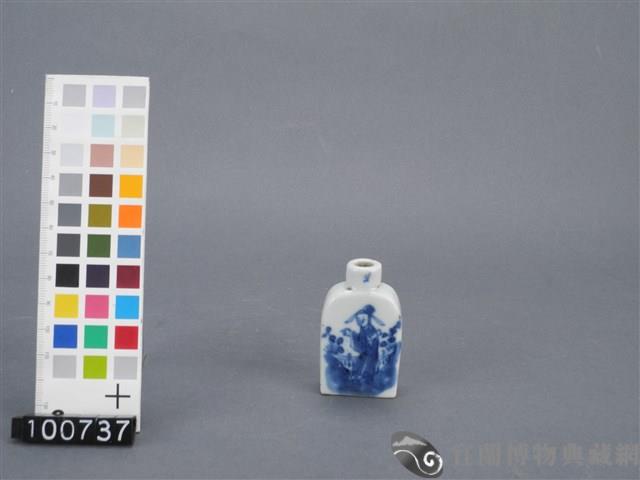 青花人物鼻煙壺藏品圖，第5張