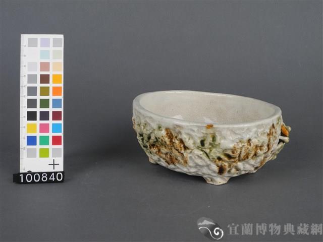 貼花毛蟹紋水仙盤藏品圖，第5張