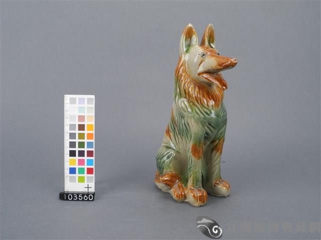 黃綠釉磁狗藏品圖，第5張