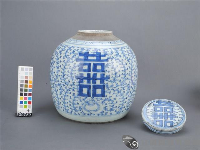 青花囍字罐藏品圖，第5張