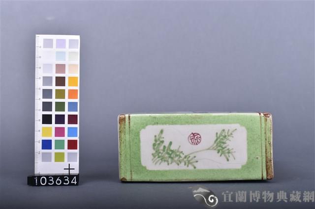 彩繪花蝶鳥紋枕藏品圖，第5張