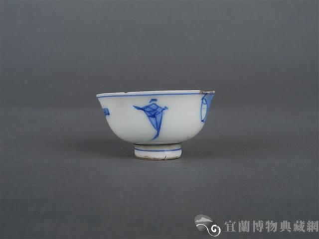 青花扇紋杯藏品圖，第9張