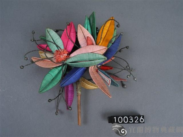 彩線花卉紋頭插藏品圖，第9張