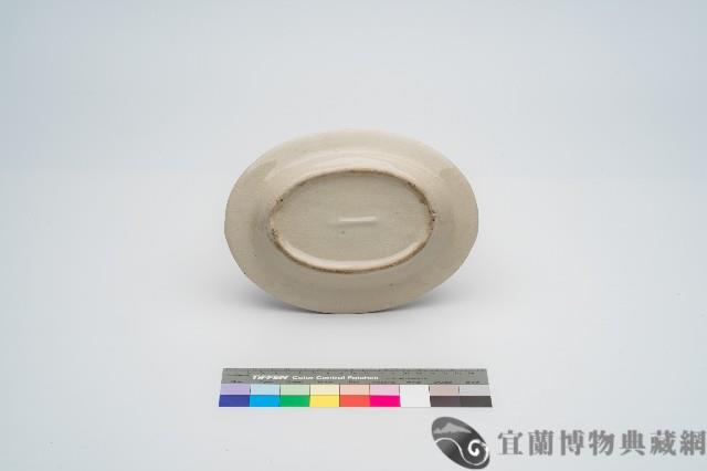 鶯歌蓋印蝦紋腰子盤藏品圖，第2張