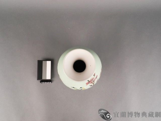 綠釉彩繪花鳥紋瓶藏品圖，第2張