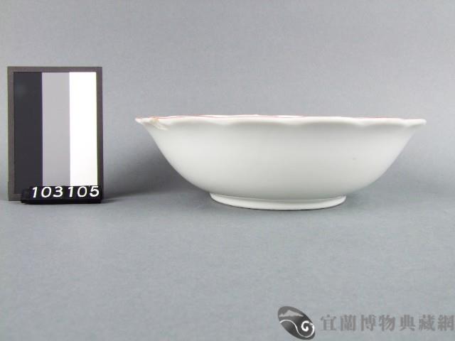 紅彩線條紋碗藏品圖，第2張