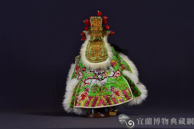 布袋戲偶（關公頭）藏品圖，第2張