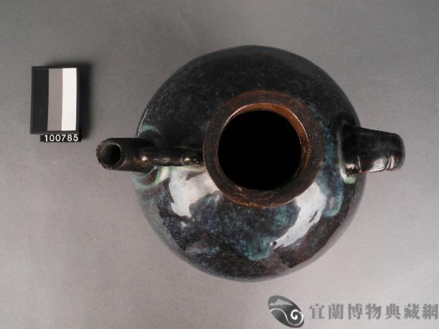 深藍釉水壺藏品圖，第2張