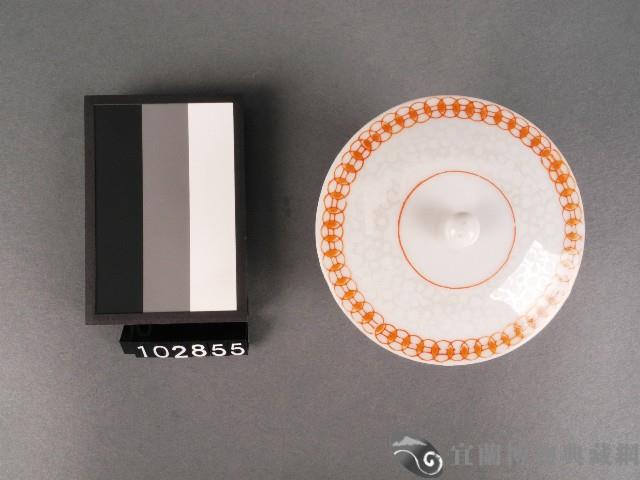 紅彩串錢紋杯藏品圖，第2張