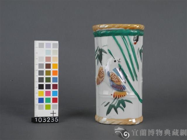 彩繪竹枝花鳥圖箸籠藏品圖，第2張