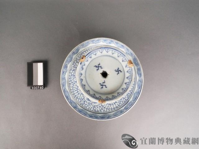 青花油燈藏品圖，第2張