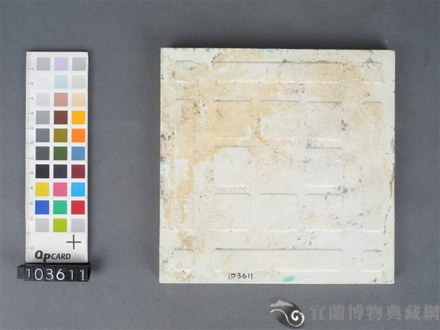 藍地花卉紋磁磚藏品圖，第2張