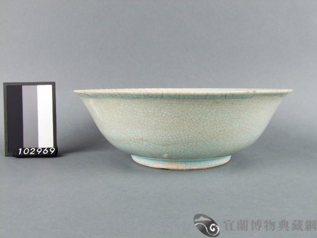 彩繪花卉鶴紋碗藏品圖，第2張