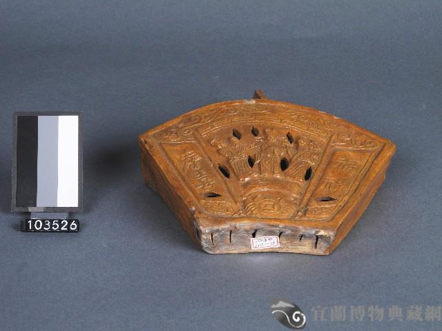 黃釉福祿壽三星箸籠藏品圖，第2張