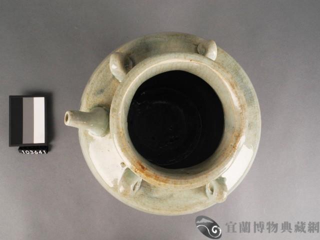 四耳青花龍紋油壺藏品圖，第2張