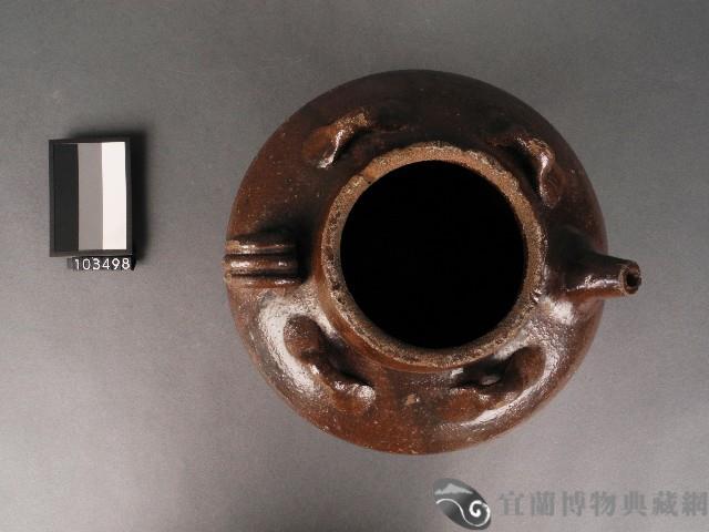 褐釉四耳茶壺藏品圖，第2張