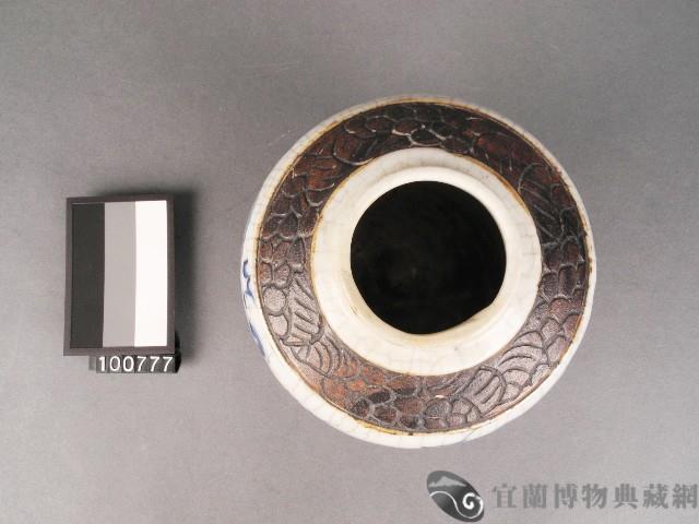 青花三獅戲球紋罐藏品圖，第2張