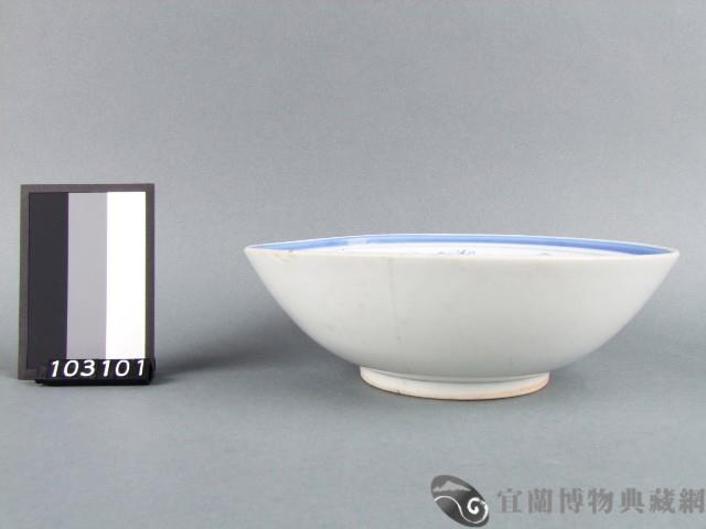 藍綠彩花卉紋碗藏品圖，第2張