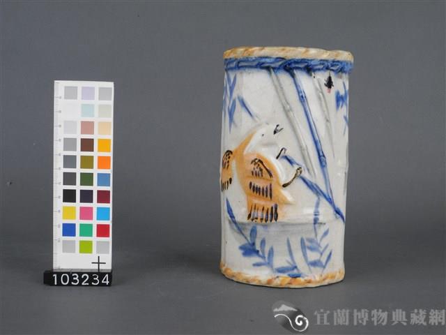 彩繪竹枝花鳥圖箸籠藏品圖，第2張