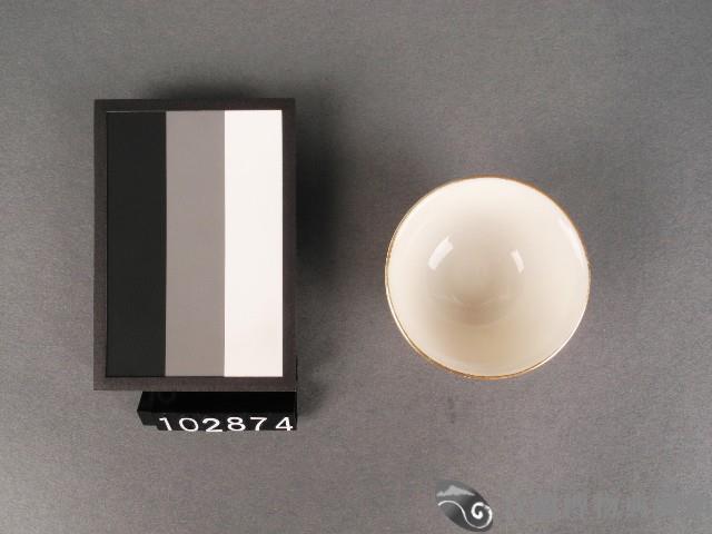 金紅彩松壽字杯藏品圖，第2張