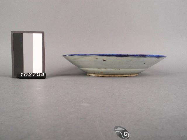 噴釉花卉紋盤藏品圖，第2張