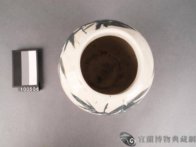 綠釉竹紋罐藏品圖，第2張