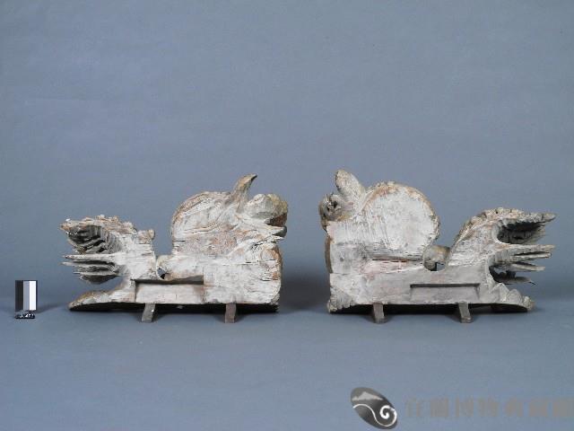 木雕貼金獅子藏品圖，第2張