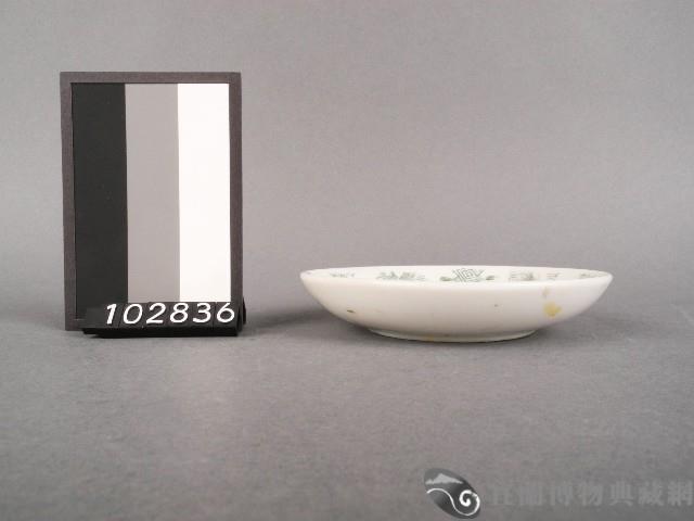 綠彩花卉紋碟藏品圖，第2張