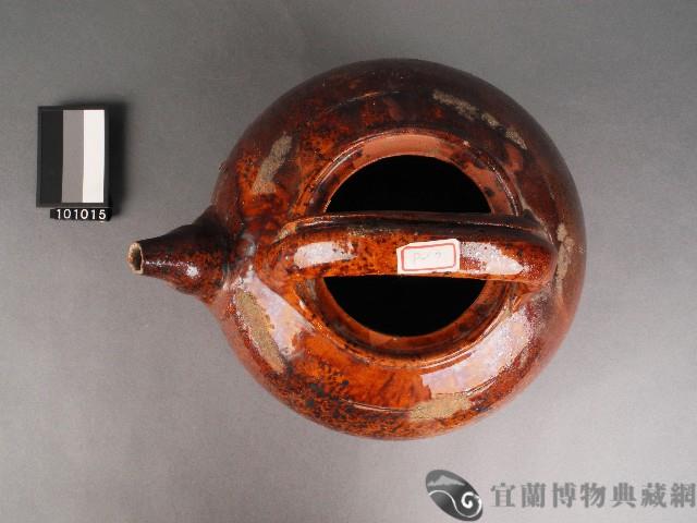 赤釉茶壺藏品圖，第2張