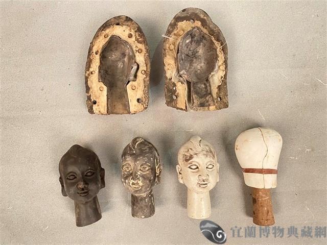 布袋偶頭製作過程組藏品圖，第1張