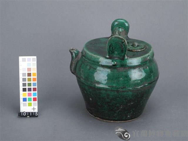 綠釉雙耳茶壺藏品圖，第2張