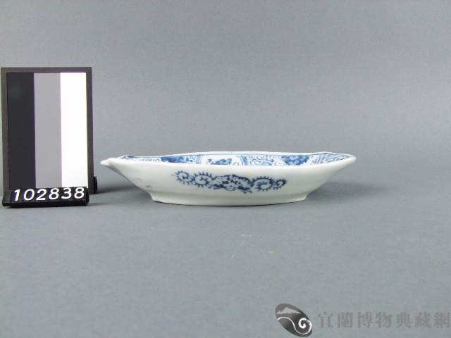 青花山水吉祥紋碟藏品圖，第2張