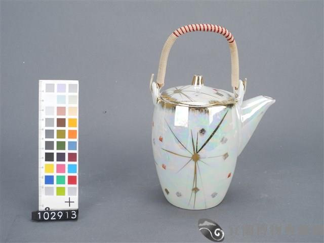 金紅彩茶壺藏品圖，第2張