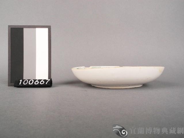 綠釉印花花籃紋盤藏品圖，第2張