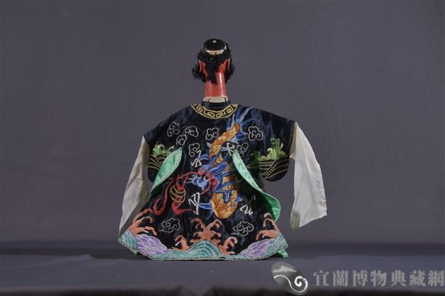 布袋戲偶（開嘴黑花）藏品圖，第2張