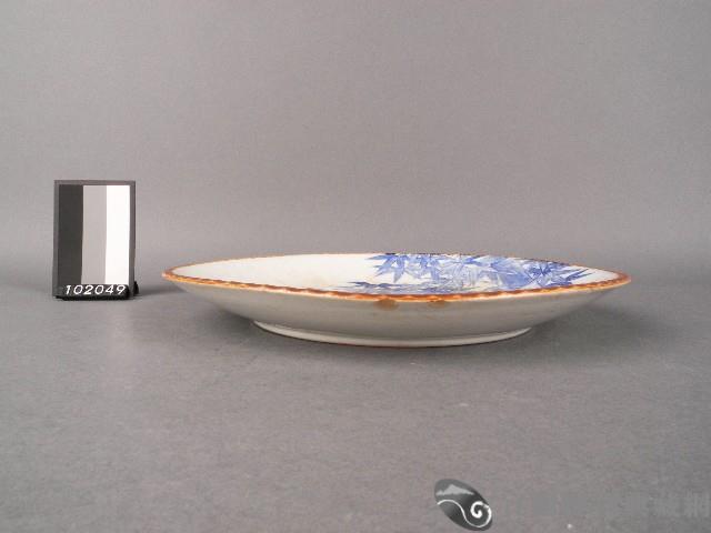 青花三友盤(松竹梅)藏品圖，第2張