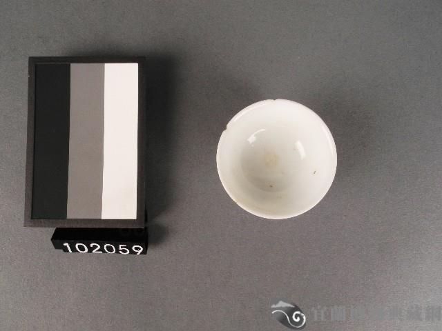 青花扇紋杯藏品圖，第2張