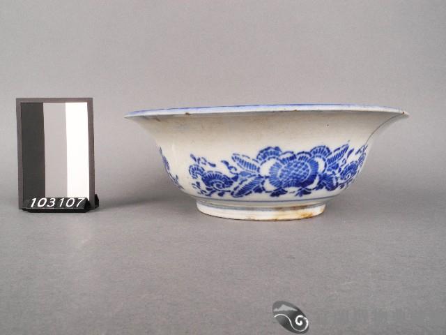 青花花卉紋碗藏品圖，第2張