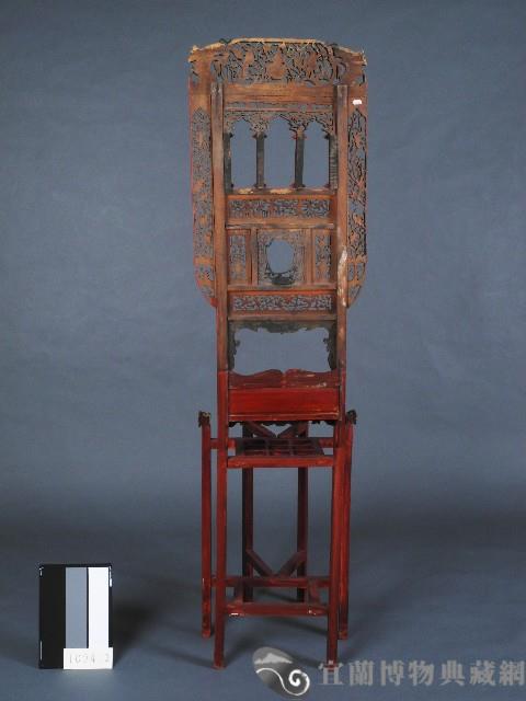 金木雕臉盆架藏品圖，第2張