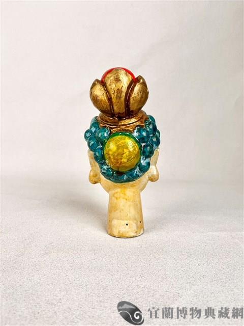 布袋戲偶頭 （如來）藏品圖，第2張