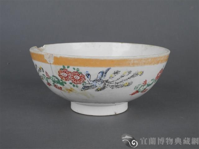 印花花卉鳳鳥紋碗藏品圖，第6張