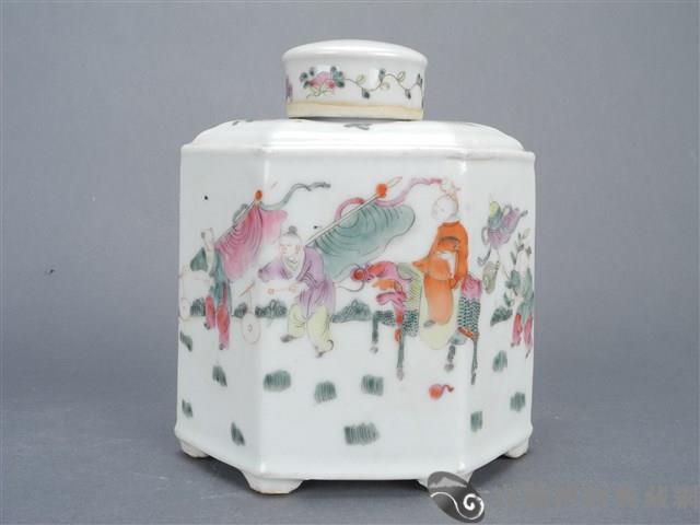 粉彩人物茶葉罐藏品圖，第6張