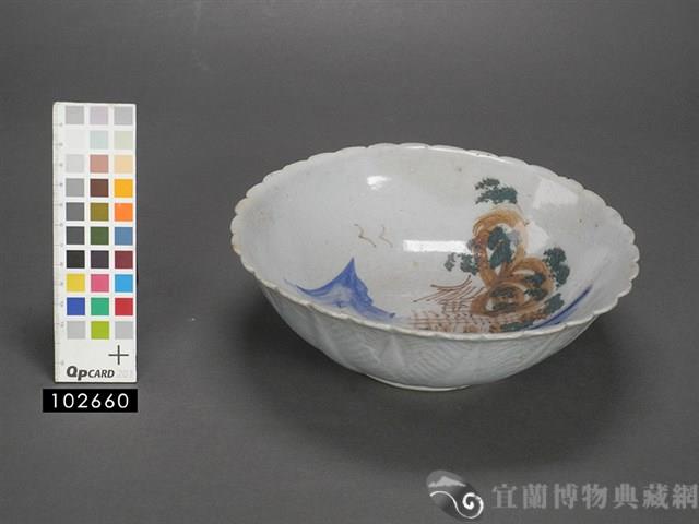 彩繪山水碗藏品圖，第1張