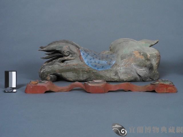 彩色雲紋木獅藏品圖，第2張